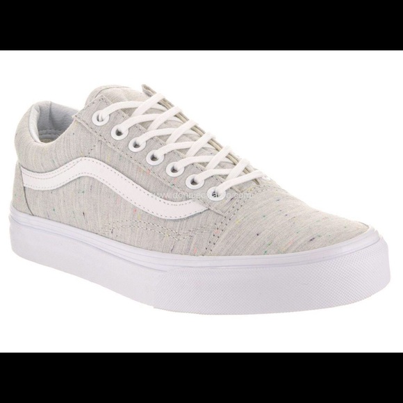 vans old skool speckle jersey grey
